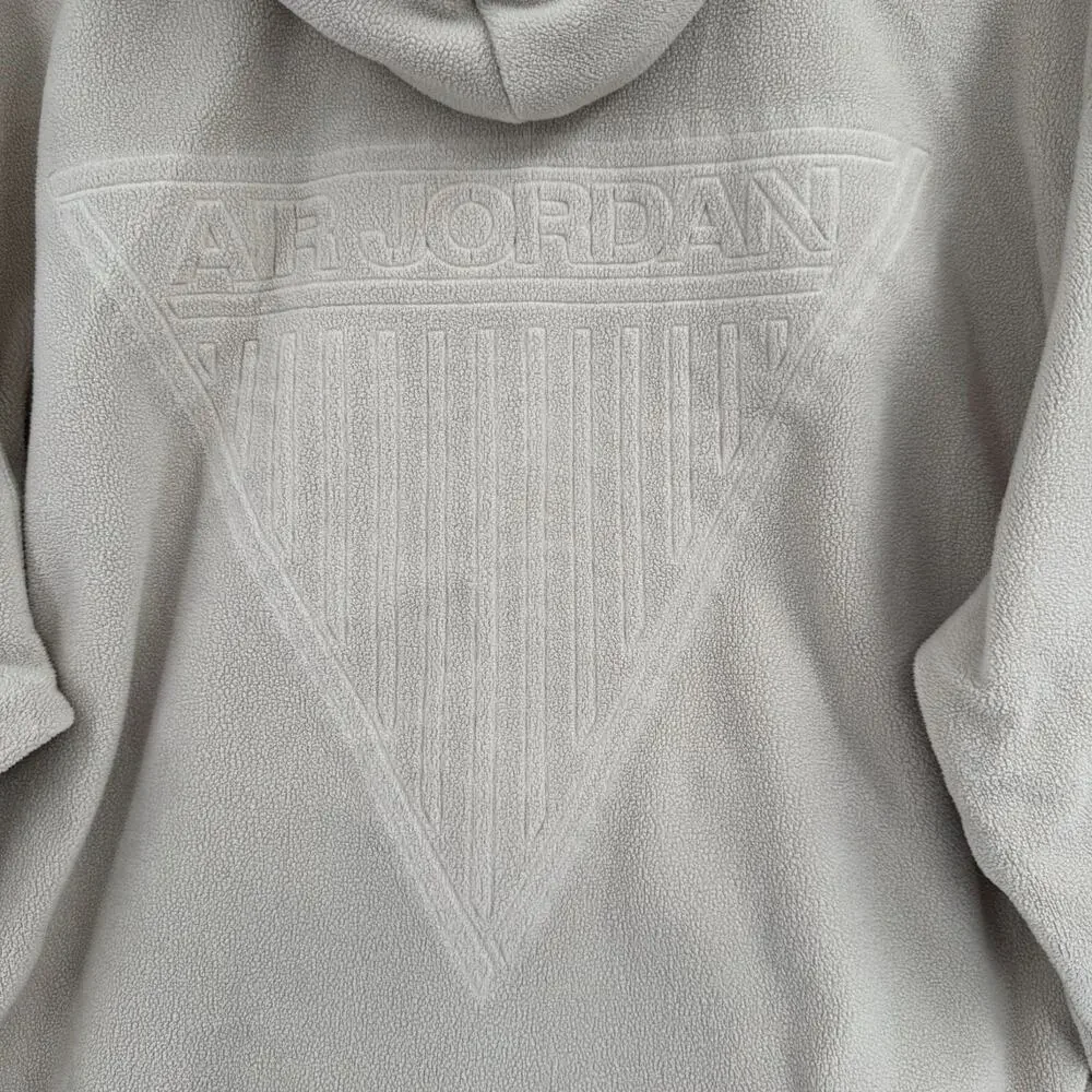 Nike Jordan Essential Winter Fleece Jacket Men's Size Medium Beige/Tan